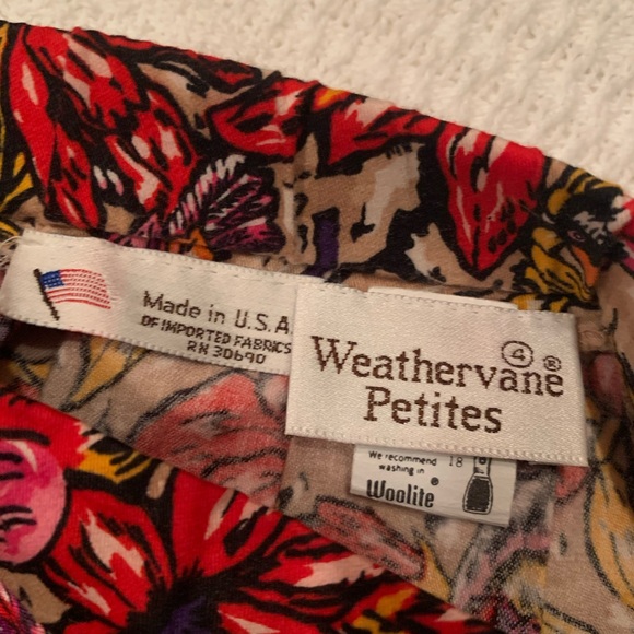 Vintage Tropical Bird Print Skirt - Picture 5 of 5